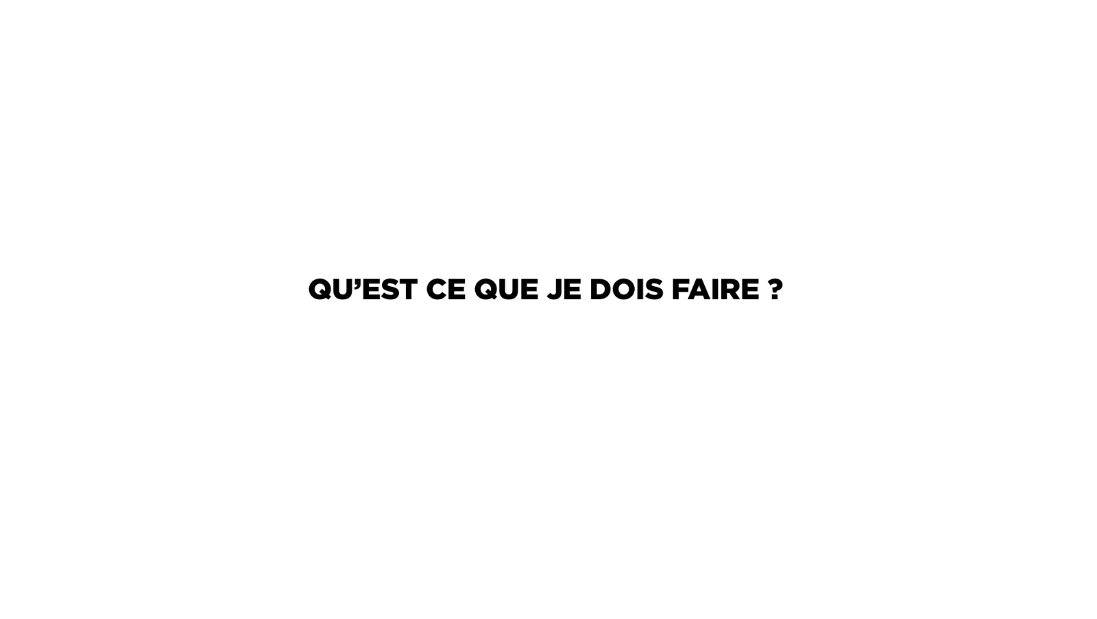 Qui suis-je ? — page 1